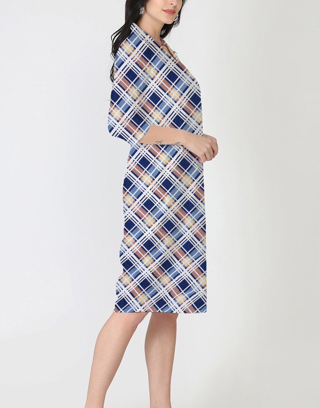 crepe fabric dress