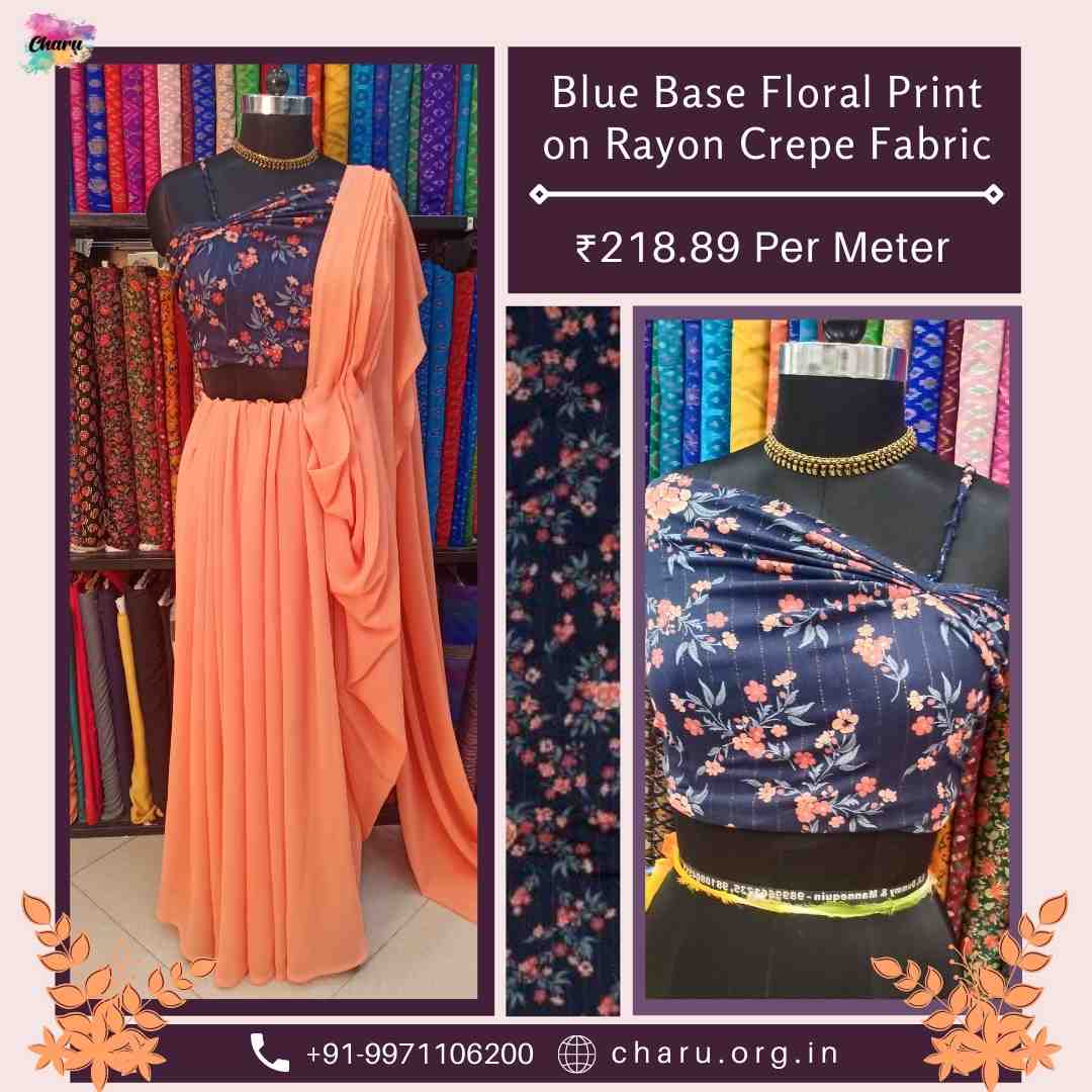 Crepe Fabric Dress Drapring Rayon Crepe Kaisa Hota Hai Charu Creation