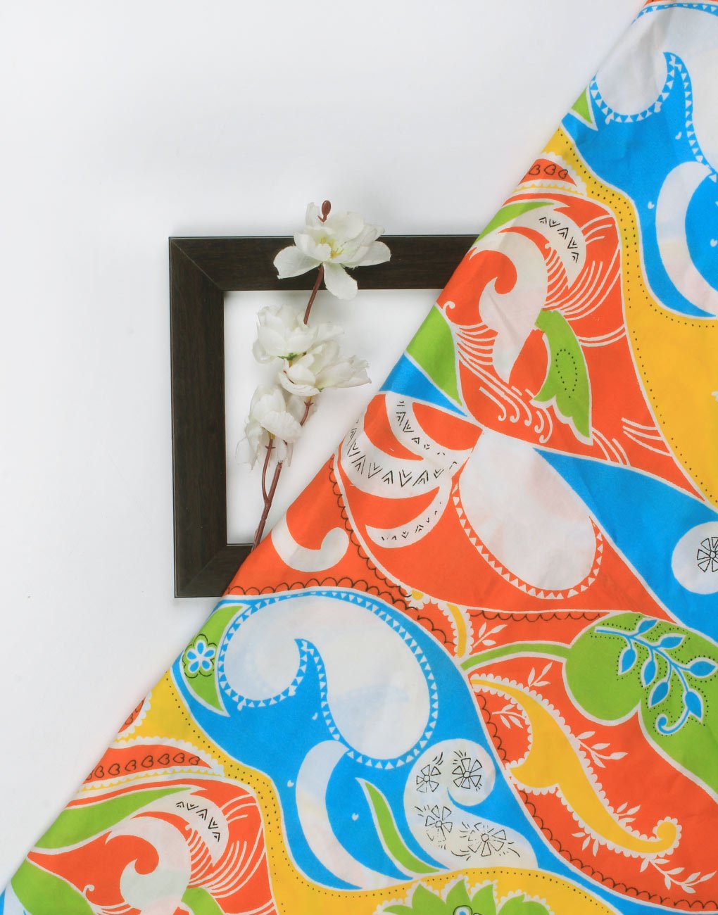 Multicolor Cotton Poplin print fabric for Bedsheets - Charu Creation